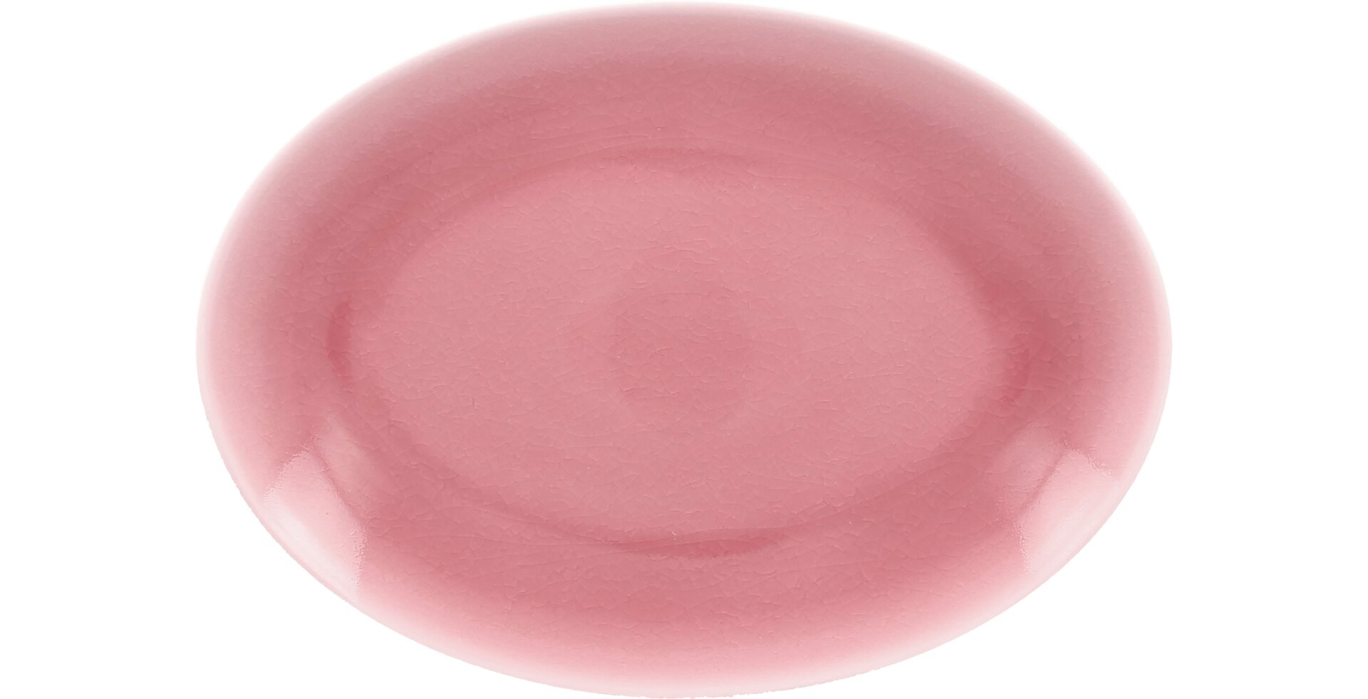 Platte oval 260 x 190 mm plain-pink Vintage