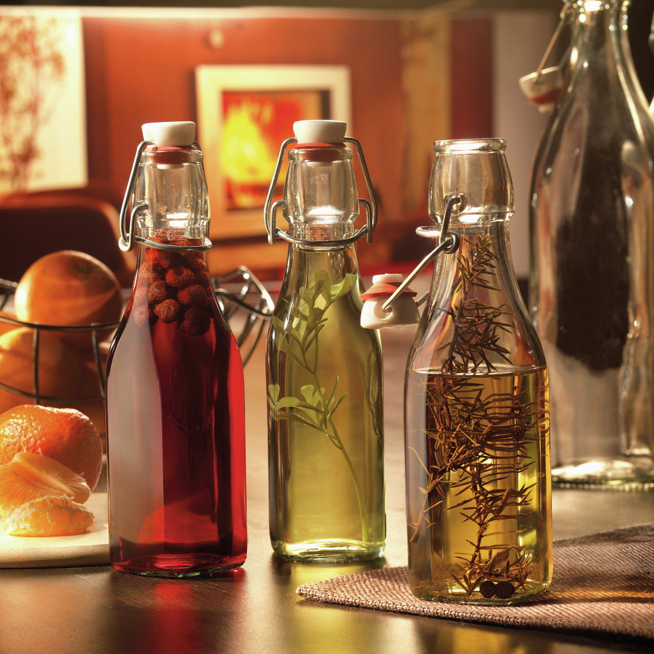 Flasche 62 x 62 x 134 mm / 0,13 l mit Bügelverschluss Swing