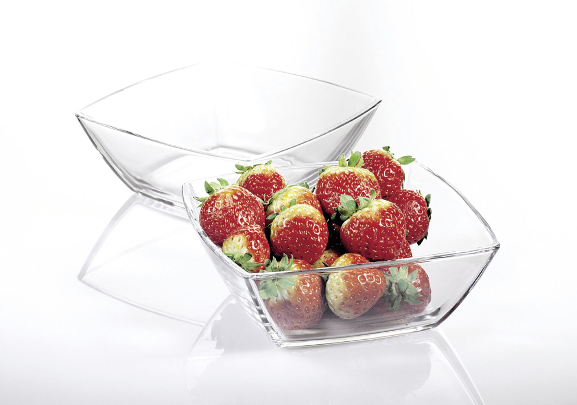 Glasschale "Tokio" eckig tief 12,5 cm