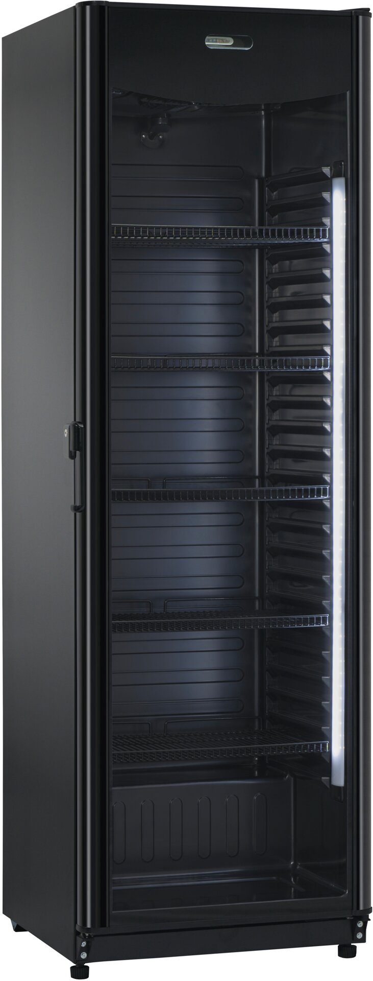 Flaschenkühlschrank schwarz, 382 l