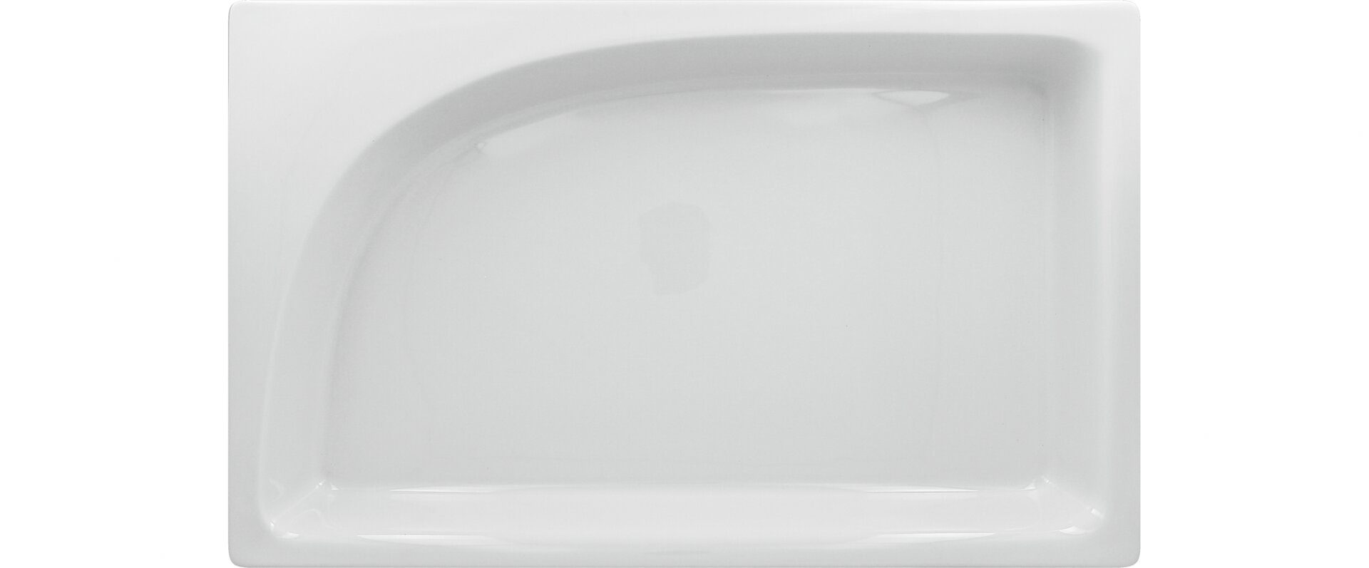 GN-Schale GN 1/1 530 x 325 x 65 mm / 7,30 l plain-white Zamma