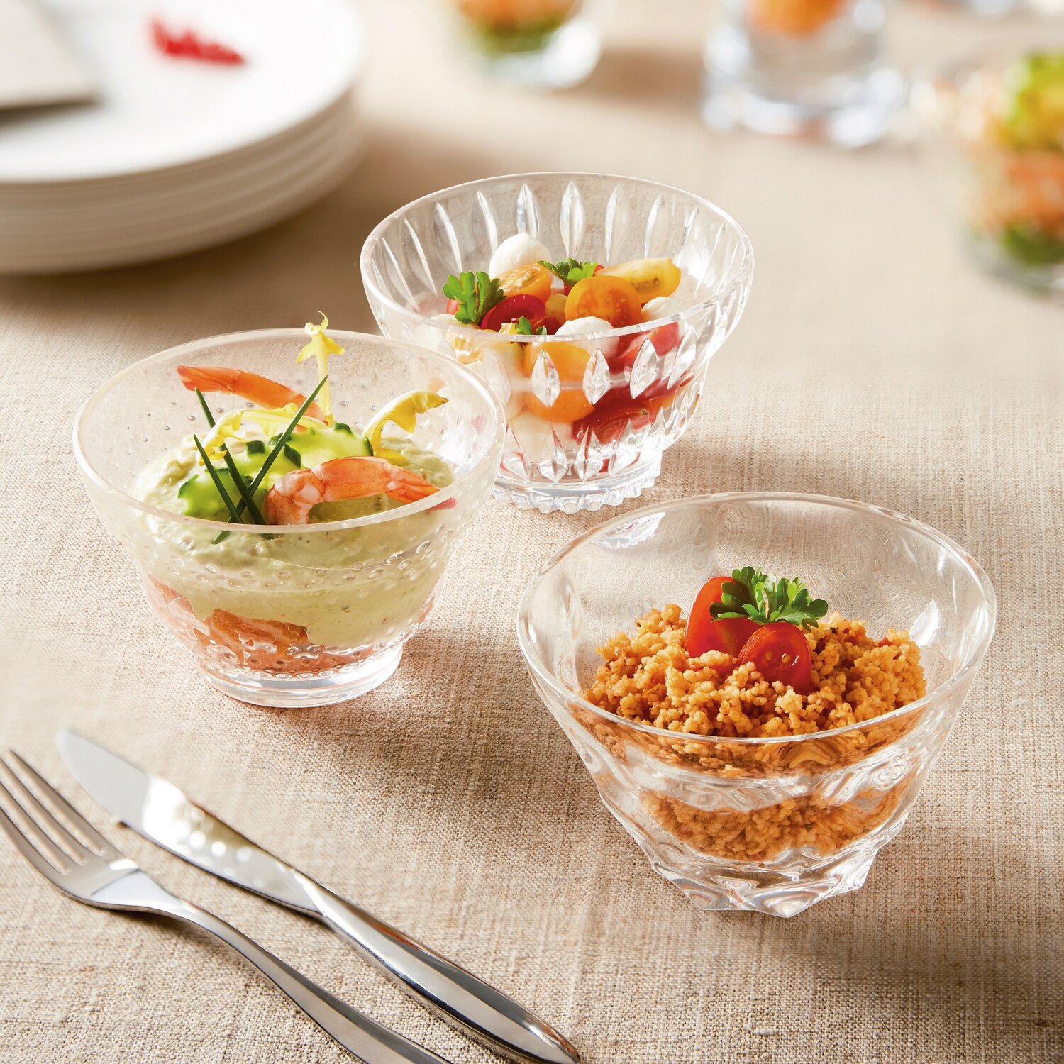 Dessertschale Diamant 100 mm / 0,20 l transparent