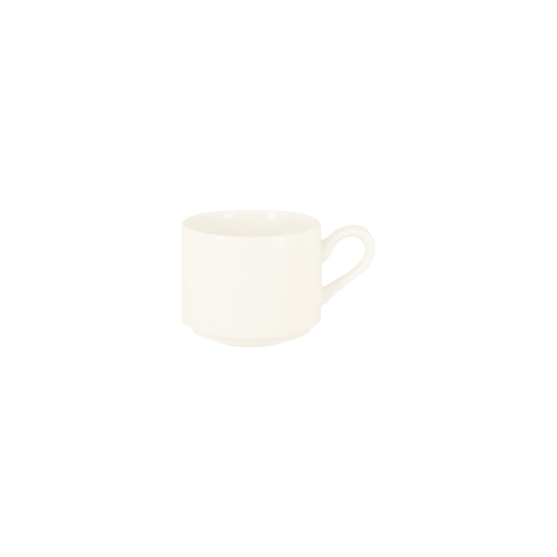 Tasse stapelbar 80 mm / 0,20 l Ivoris weiß Core