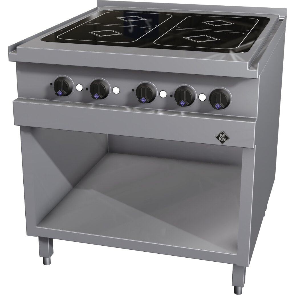 Flächeninduktionsherd 4 Heizzonen / Optima 850 / Feld 700 x 690 mm