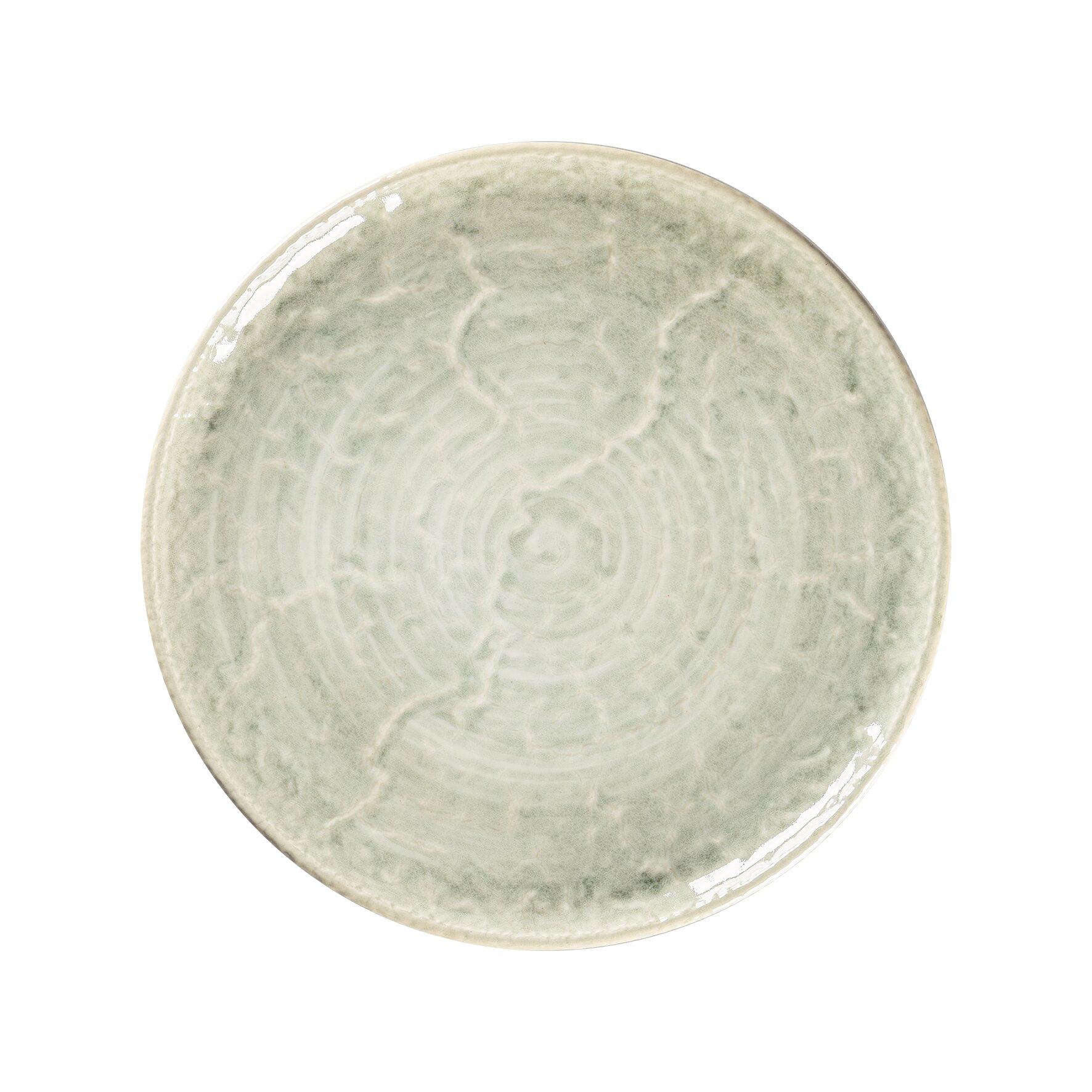 Coupteller flach rund 301 mm Celadon green Krush Celadon Green