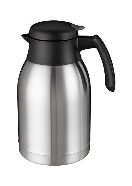 Isolierkanne 2,00 l / mit Drehdeckel /  schwarz