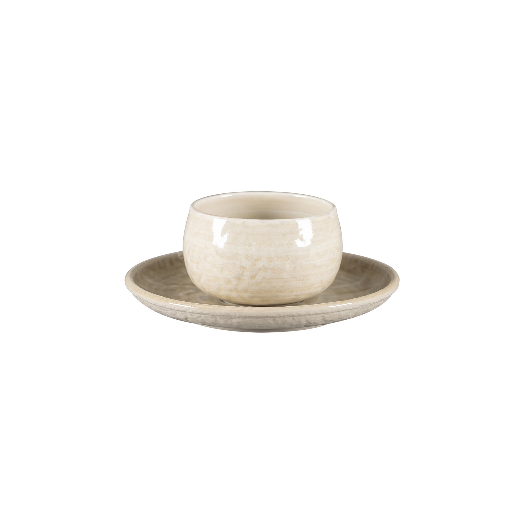 Untertasse rund 170 mm Vanilla beige Krush Vanilla Beige