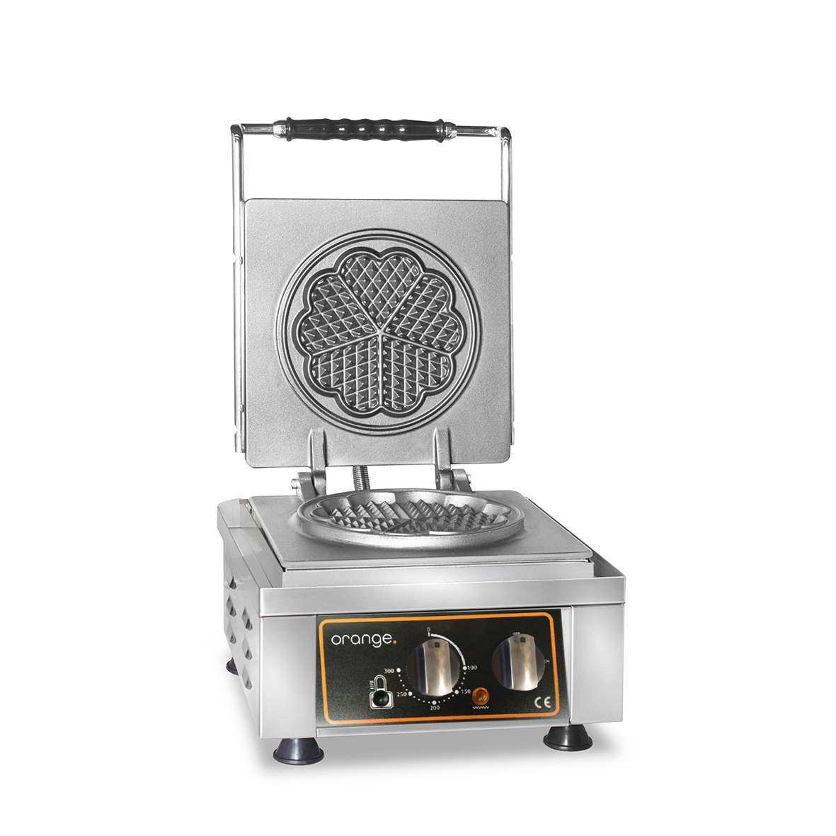 Waffeleisen Amore-S, 1 x Ø 160 mm orange