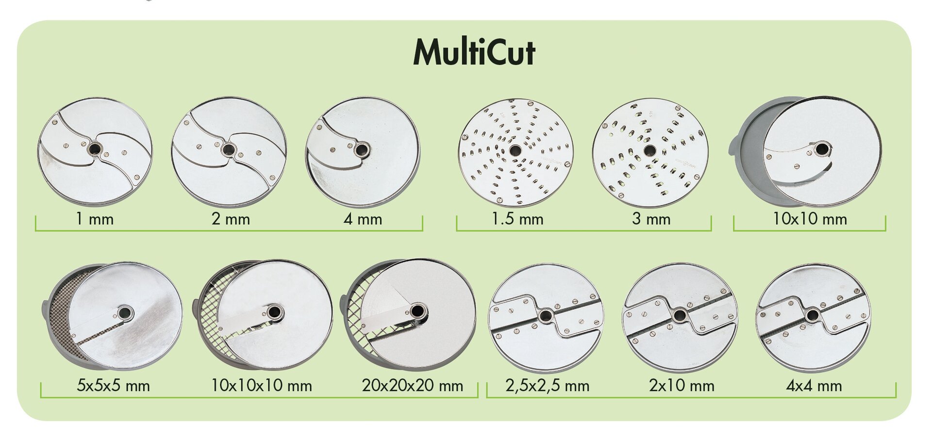 16er Scheiben-Set Multicut  für CL 50 / CL 52 / CL 55 / CL 60
