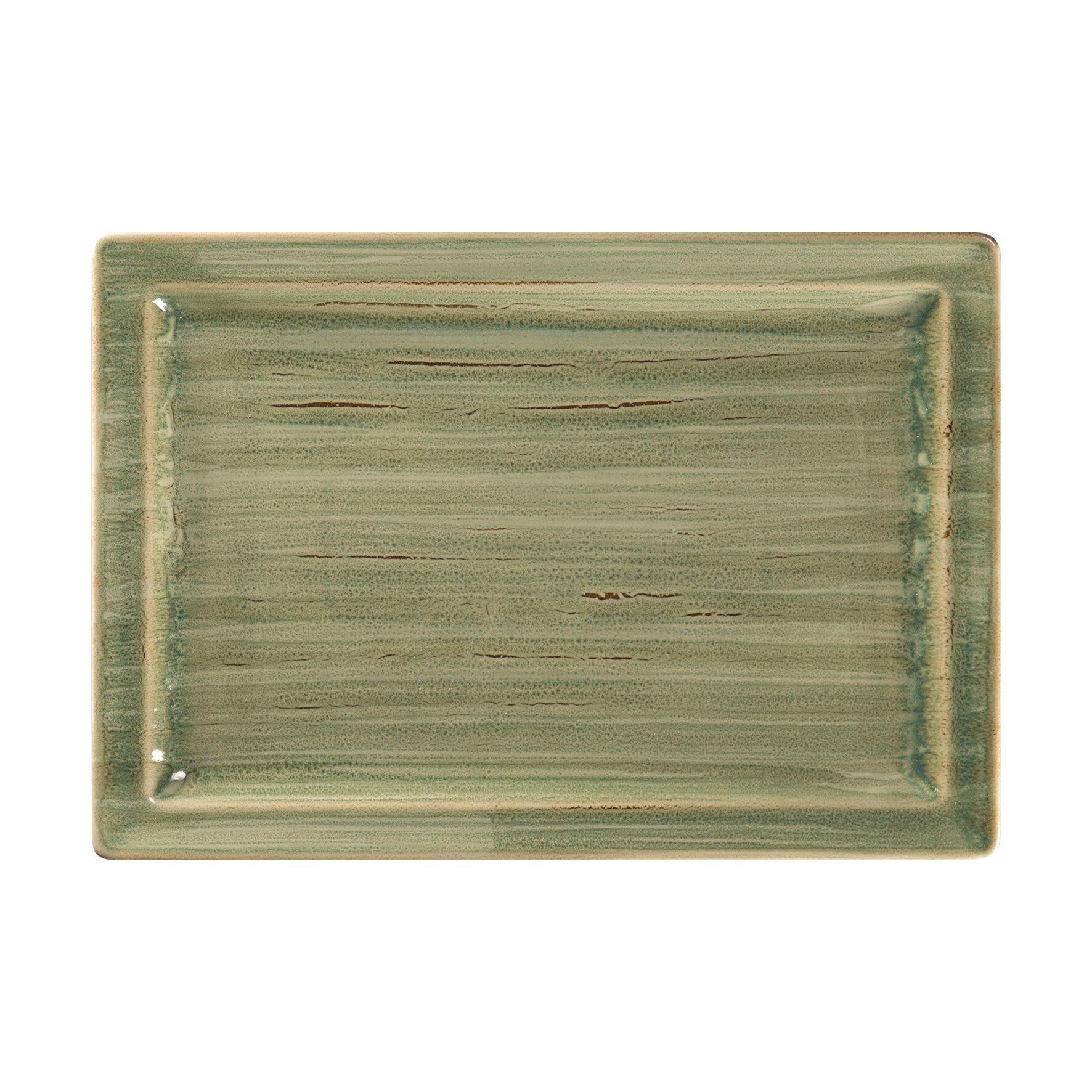 Teller flach rechteckig 336 x 232 mm emerald green Spot Emerald Green