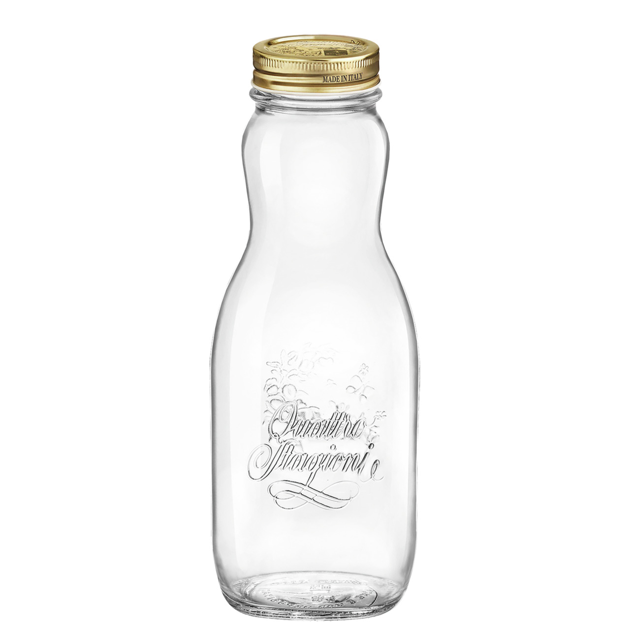 Flasche Slim 101 mm / 1,00 l mit Metallschraubverschluss Quattro Stagioni