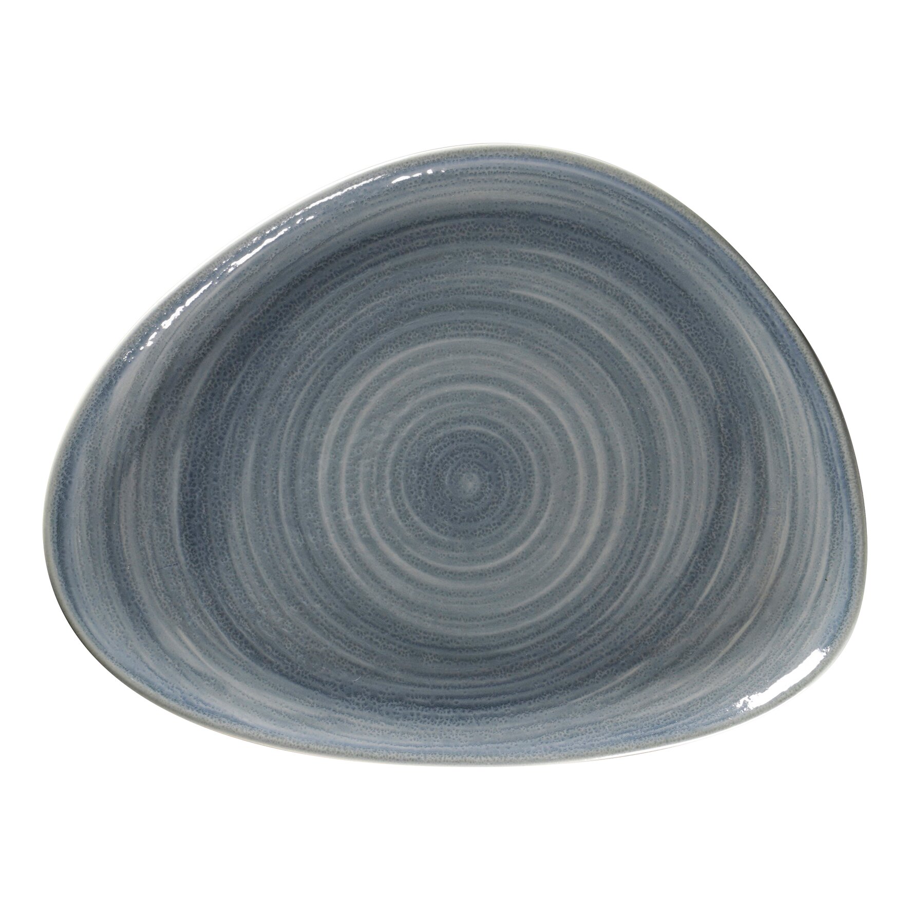 Teller flach organisch 326 x 250 mm jade blue Spot Jade Blue