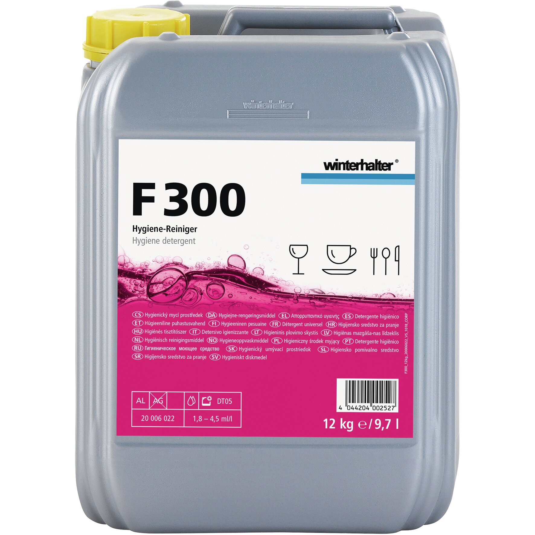 Hygiene-Bistroreiniger F 300 / 12,00 kg Kanister