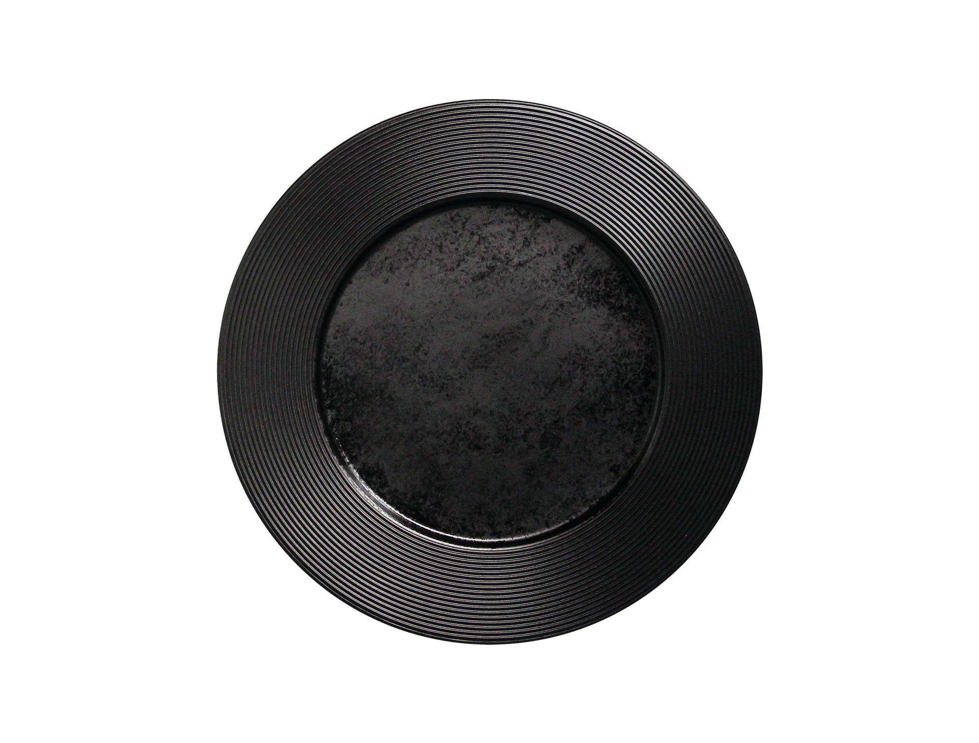 Teller flach 310 mm schwarz