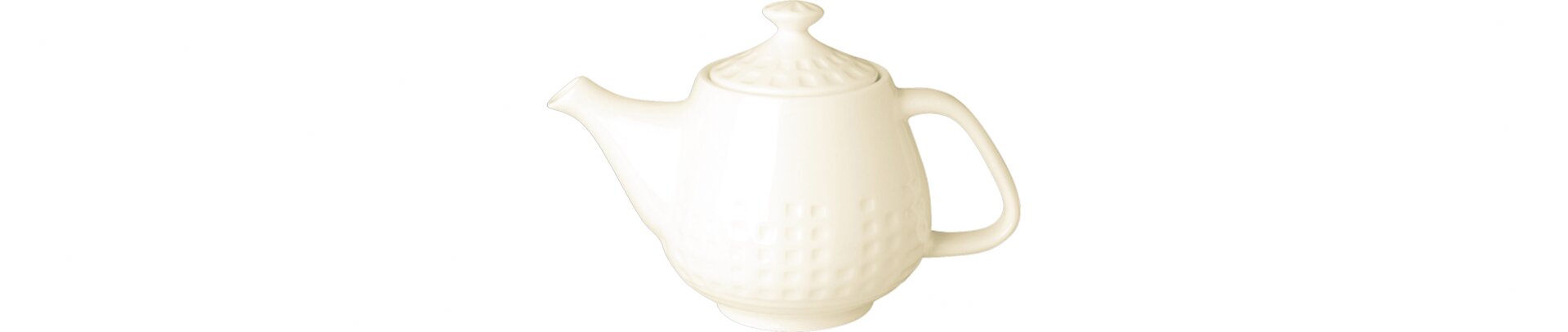 Teekanne mit Deckel 0,40 l crème