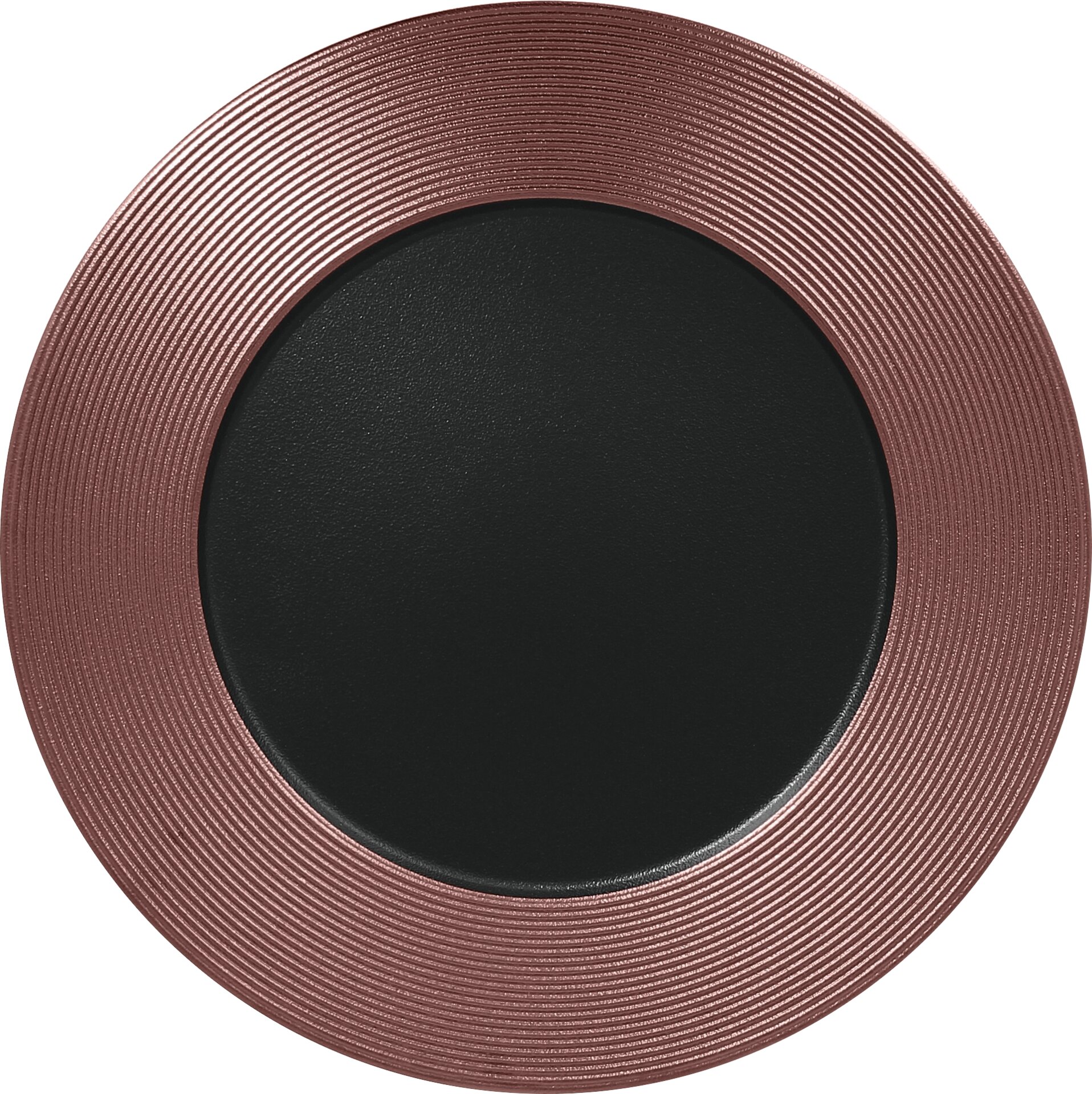 Teller flach 330 mm black-bronze Metalfusion