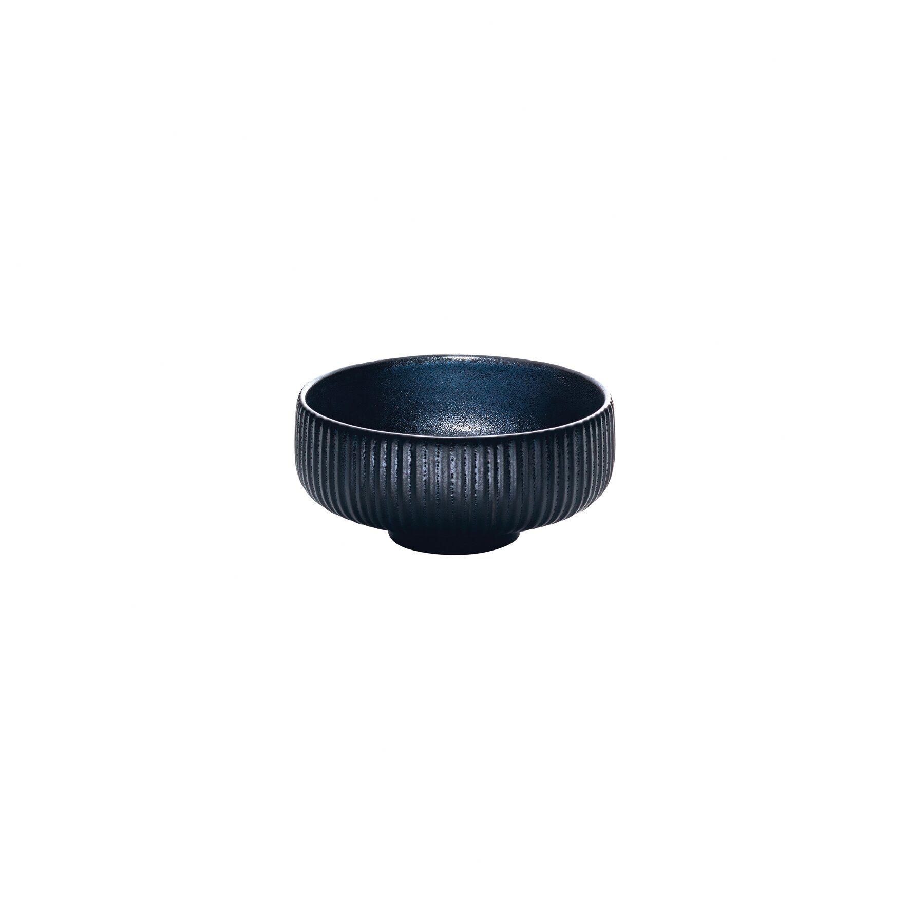 Dip-Schälchen rund Relief 80 mm / 0,12 l schwarz Nara schwarz