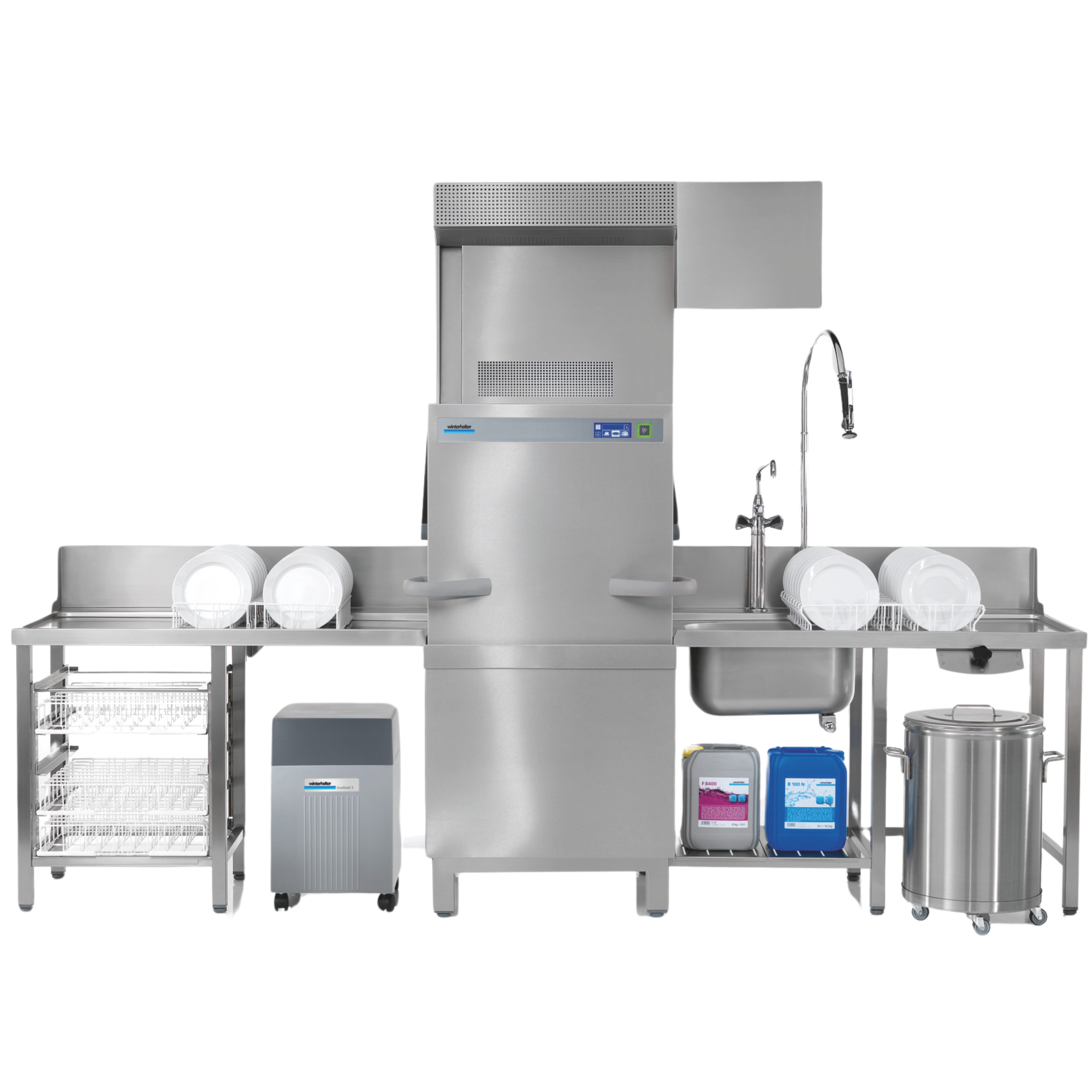 Sauberkeit ist in der Gastronomie eine Grundvoraussetzung. Unsere Haubenspülmaschinen liefern einwandfreie Spülergebnisse.   Sie sind mit der neuesten Spültechnik für hygienische Reinheit ausgestattet. Sie zeichnen sich besonders durch ergonomisch optimale Bedingungen aus. Der rückenschonende, schnelle Zugriff ermöglicht einen effizienten Arbeitsablauf. Die Wirtschaftlichkeit wird dann noch zusätzlich erhöht, da manuelles Nachpolieren nicht mehr nötig ist.  Die Haubenspülmaschine, auch Durchschubspülmaschine genannt, gewährleistet durch ihren Aufbau einen optimierten Arbeitsablauf. Sie kommt häufig zum Einsatz, wenn Sie große Mengen an Geschirr und Gläsern in kurzer Zeit reinigen müssen. Die großen Maschinen können über 60 Körbe pro Stunde verarbeiten.  &nbsp;