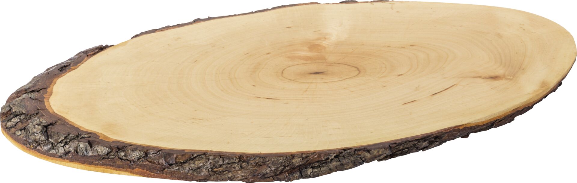 Rindenholzbrett oval 45 cm