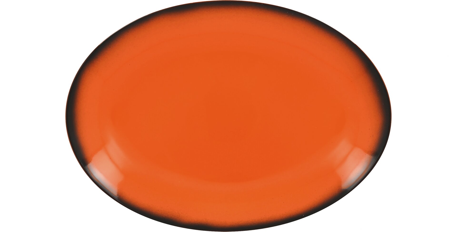 Platte oval 260 x 190 mm orange Lea