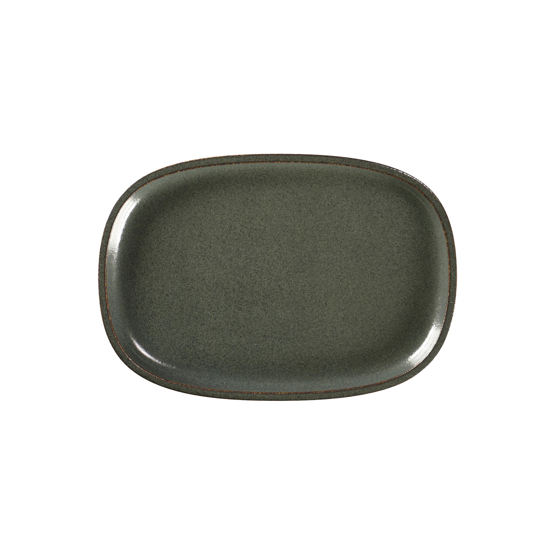 Platte oval flach 261 x 180 mm caldera green Ease Caldera Green