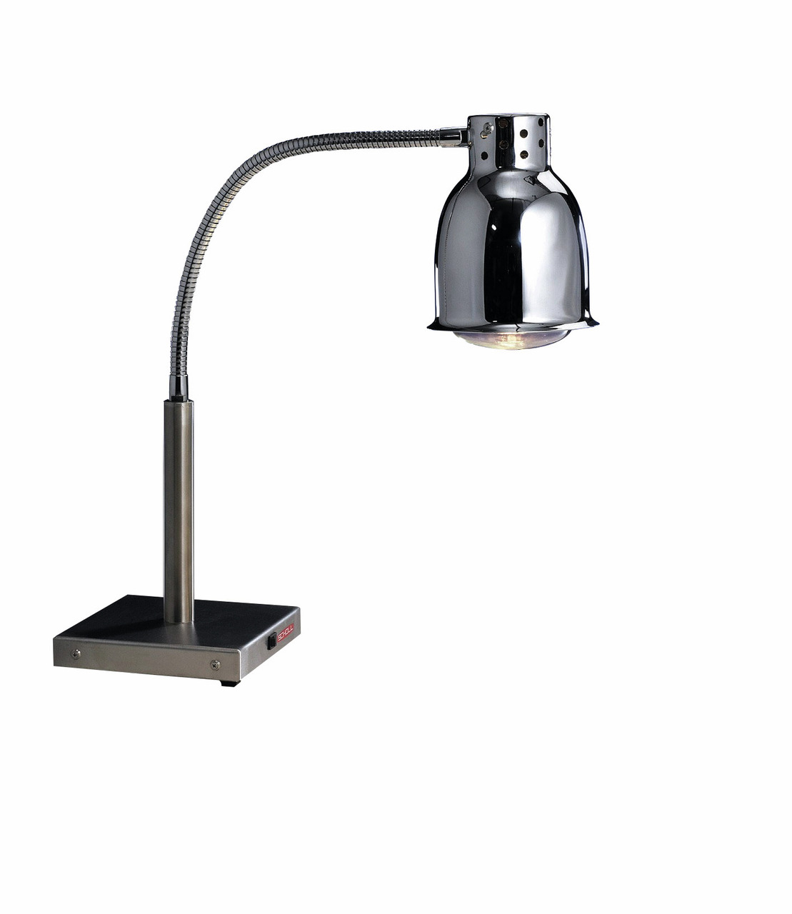 Wärmestrahler Chrom Weißlicht mit Fuß 250 W ø 175 mm