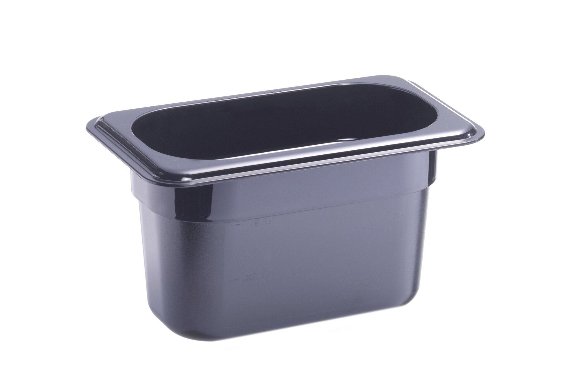 GN-Behälter GN 1/9 176 x 108 x 100 mm Polycarbonat schwarz