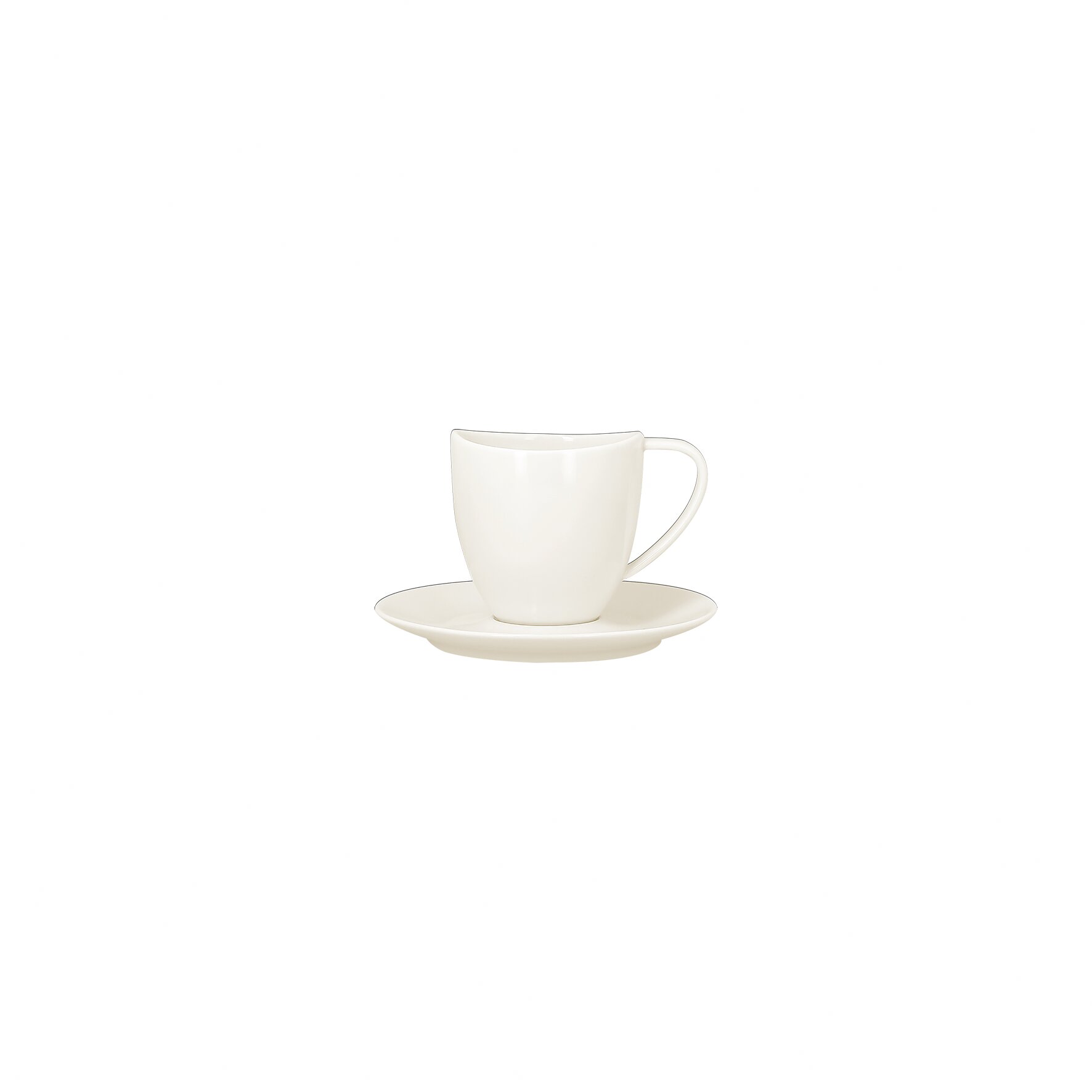 Kaffeetasse swirls 0,23 l plain-white