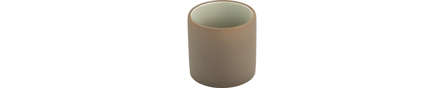 Espressotasse / Plateau 60 mm / 0,09 l beige/grau 2in1