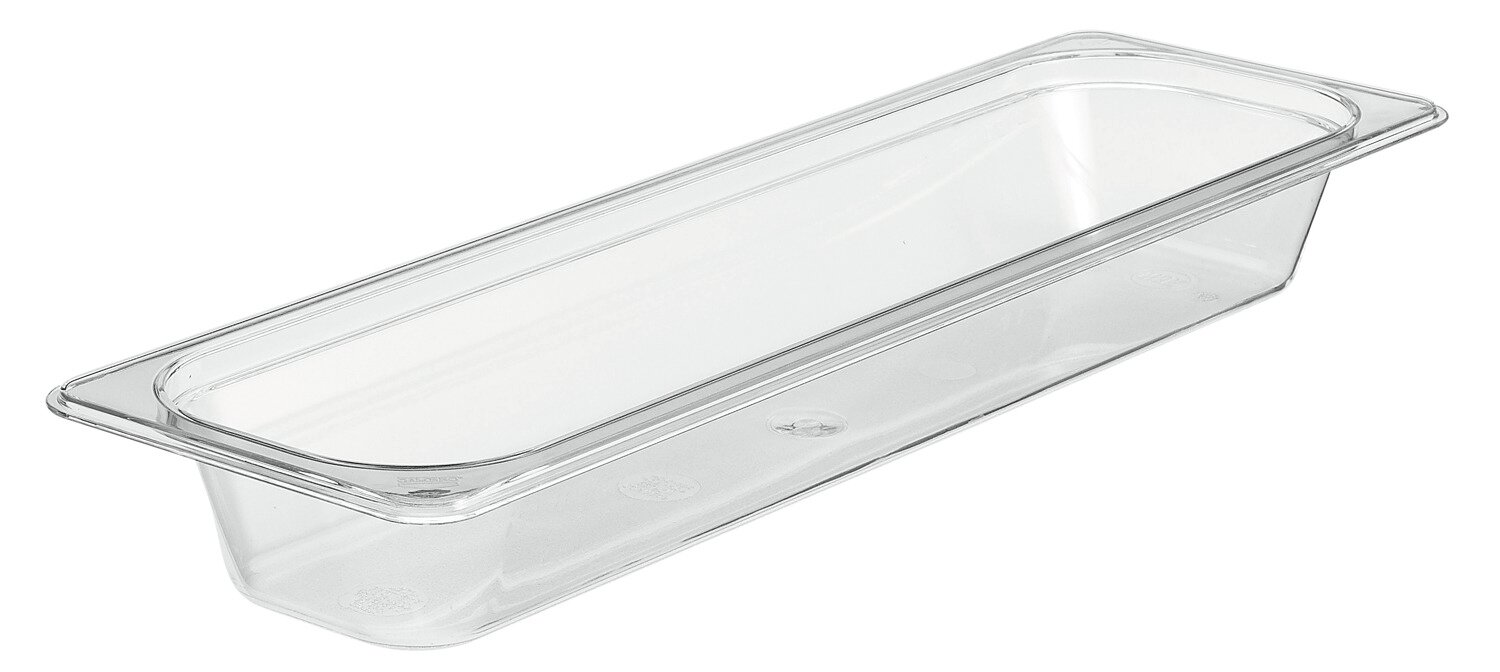 GN-Behälter GN 2/4 530 x 162 x 65 mm Polycarbonat transparent