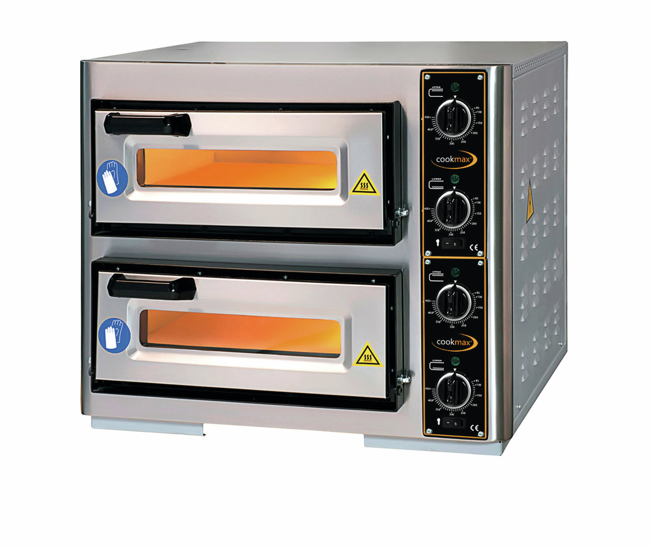 Pizzaofen 2 Backkammern für 2 Pizzen ø 400 mm