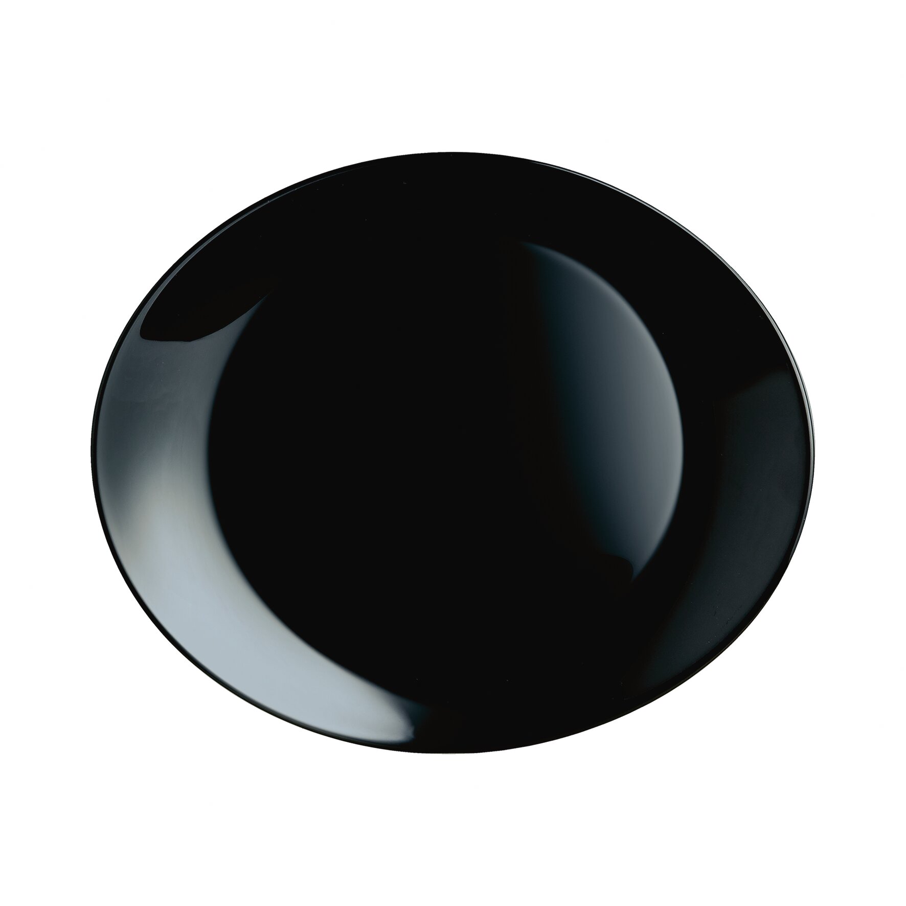 Steakteller 300 x 260 mm uni schwarz