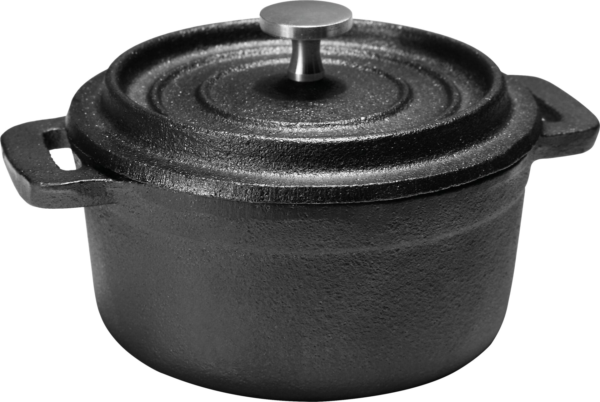 Gusseisernes Töpfchen rund 10 cm zum Servieren