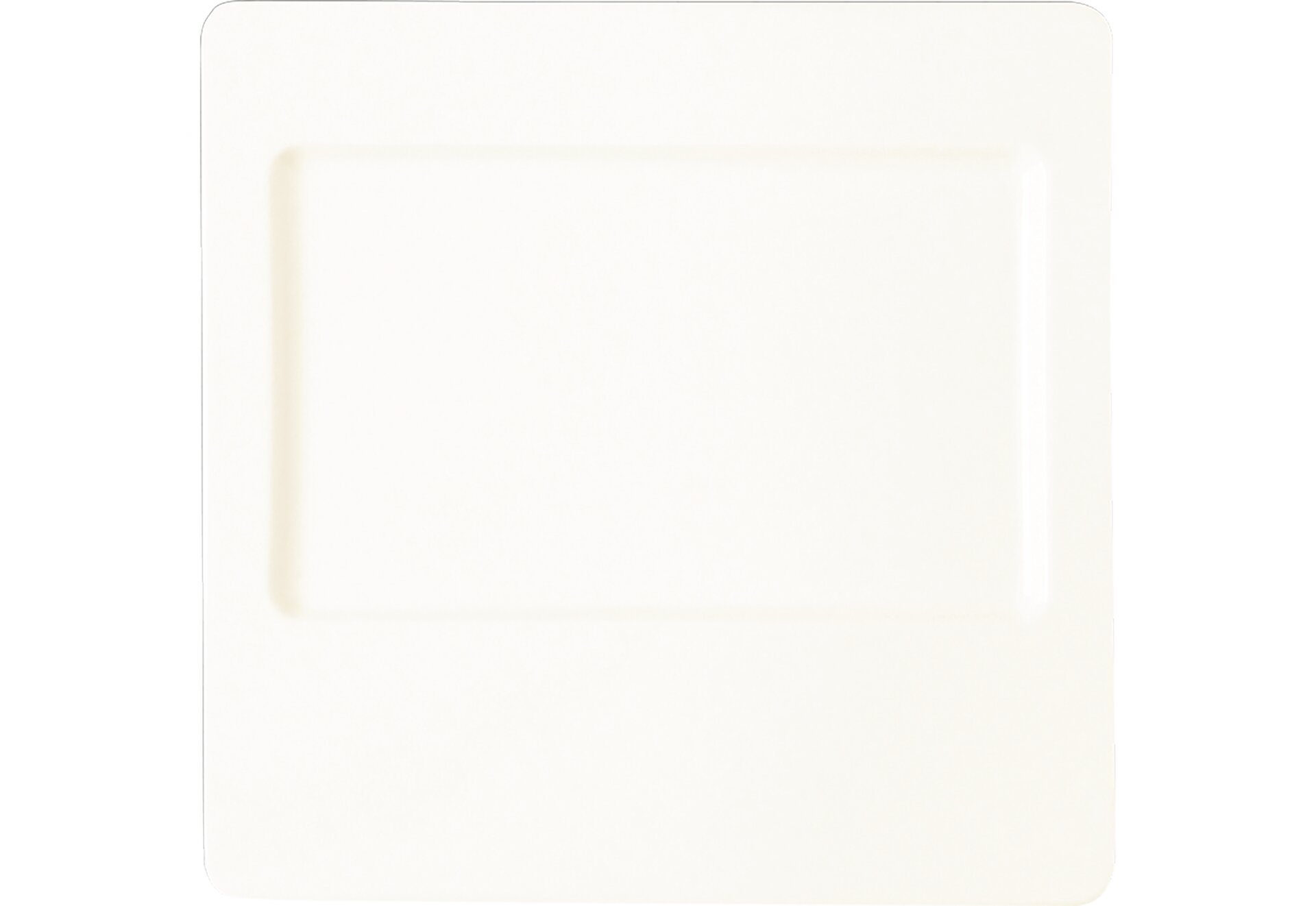Teller quadratisch 1 rechteckige Fläche Sesame 300 x 300 mm crème