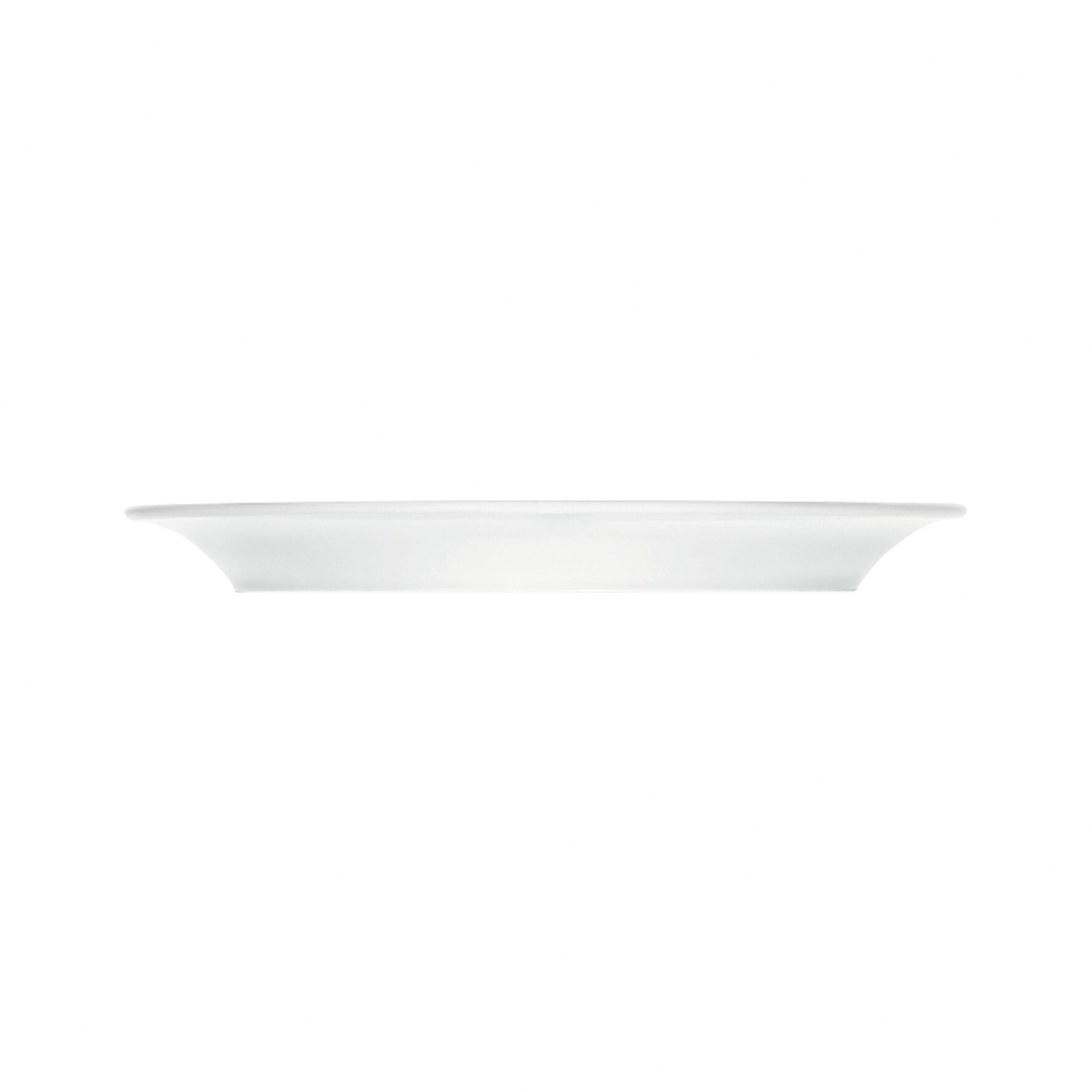 Teller flach mit schmaler Fahne 257 mm