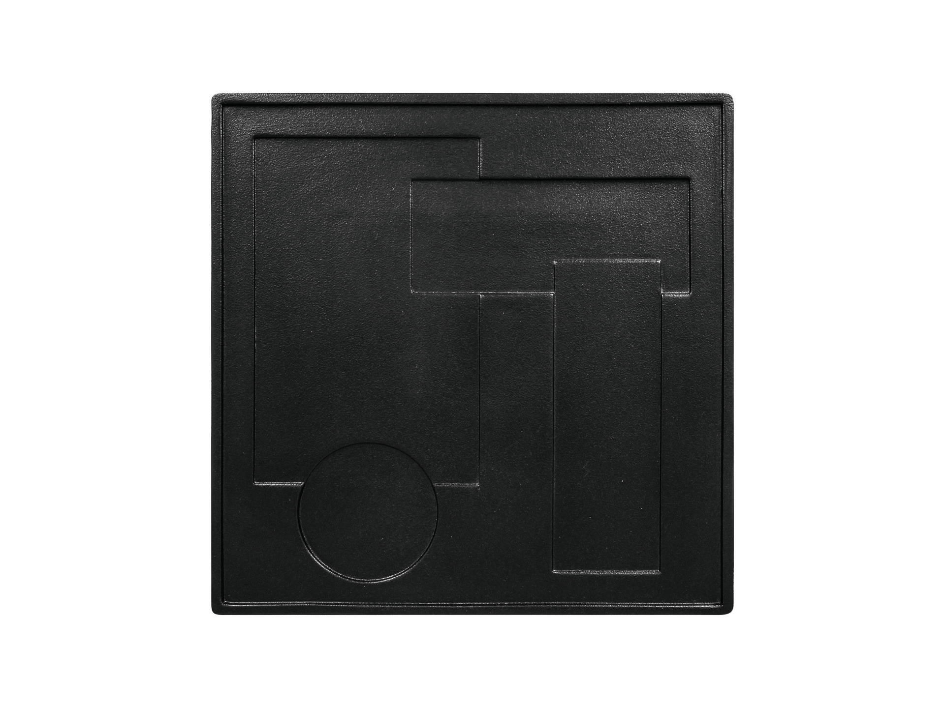 Platte quadratisch Kudamono 300 x 300 mm schwarz