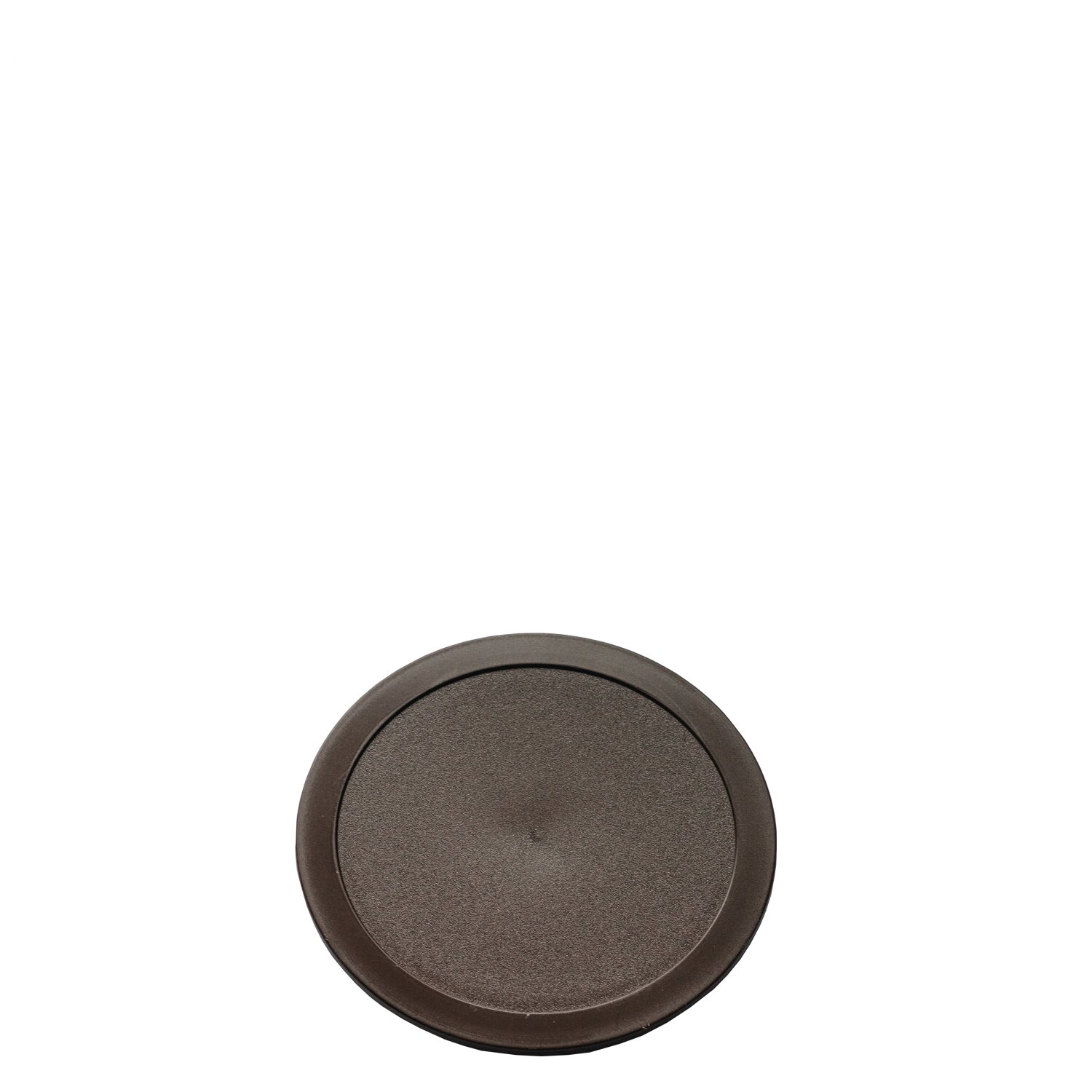 Deckel Euro 128 mm braun für Stapelschale 120 mm