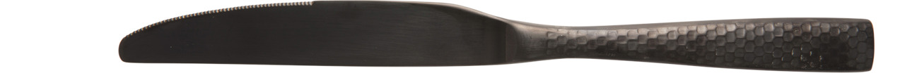Menümesser Monobloc 251 mm schwarz matt Lucca Facet schwarz