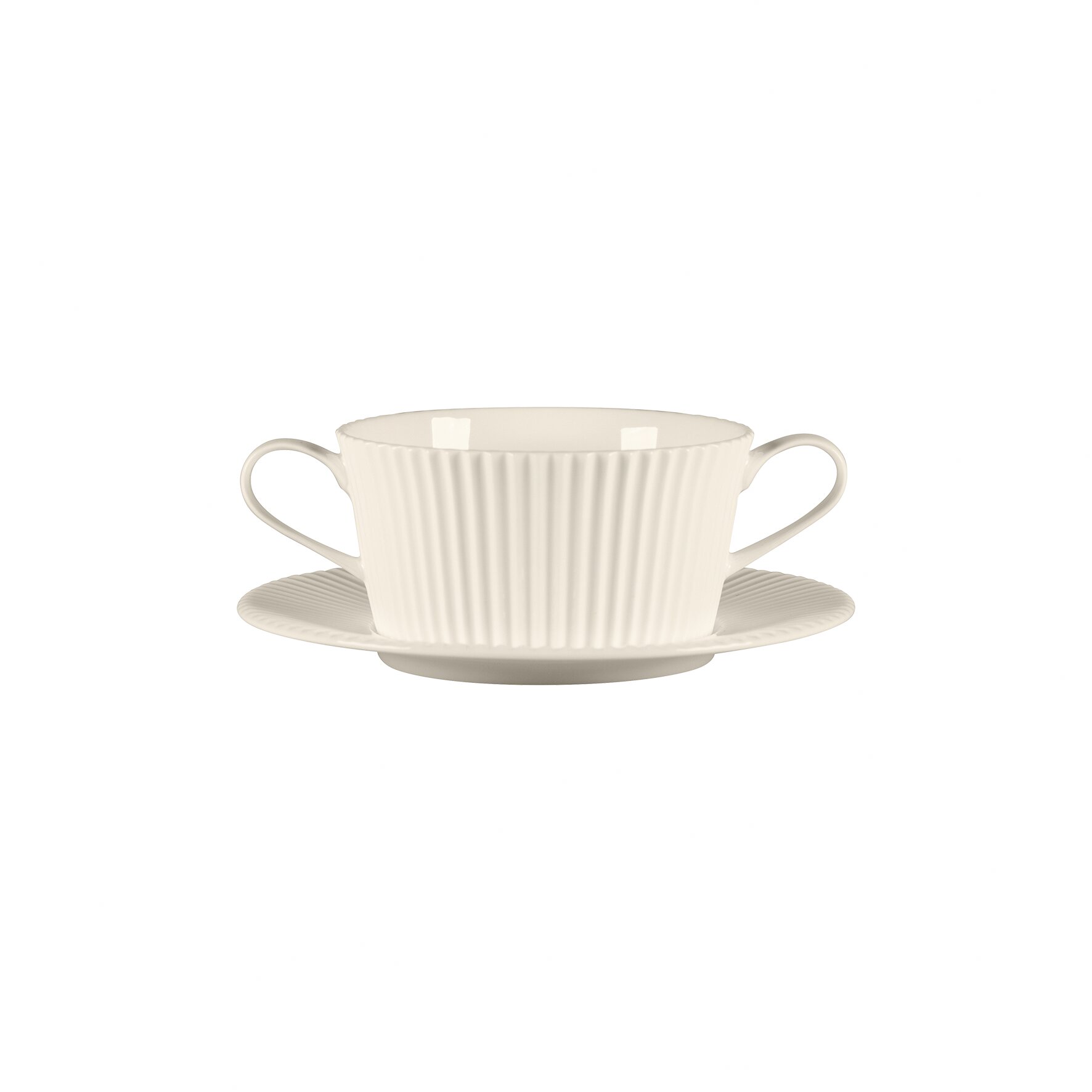 Suppentasse mit 2 Henkeln 118 mm / 0,37 l weiß Spectra