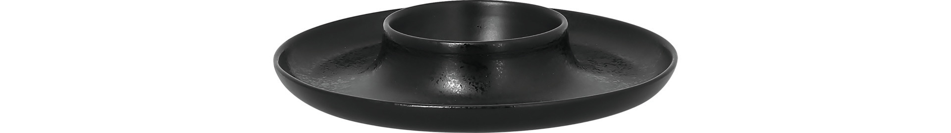 Teller rund mit Mittelteil tief ashore 190 mm schwarz