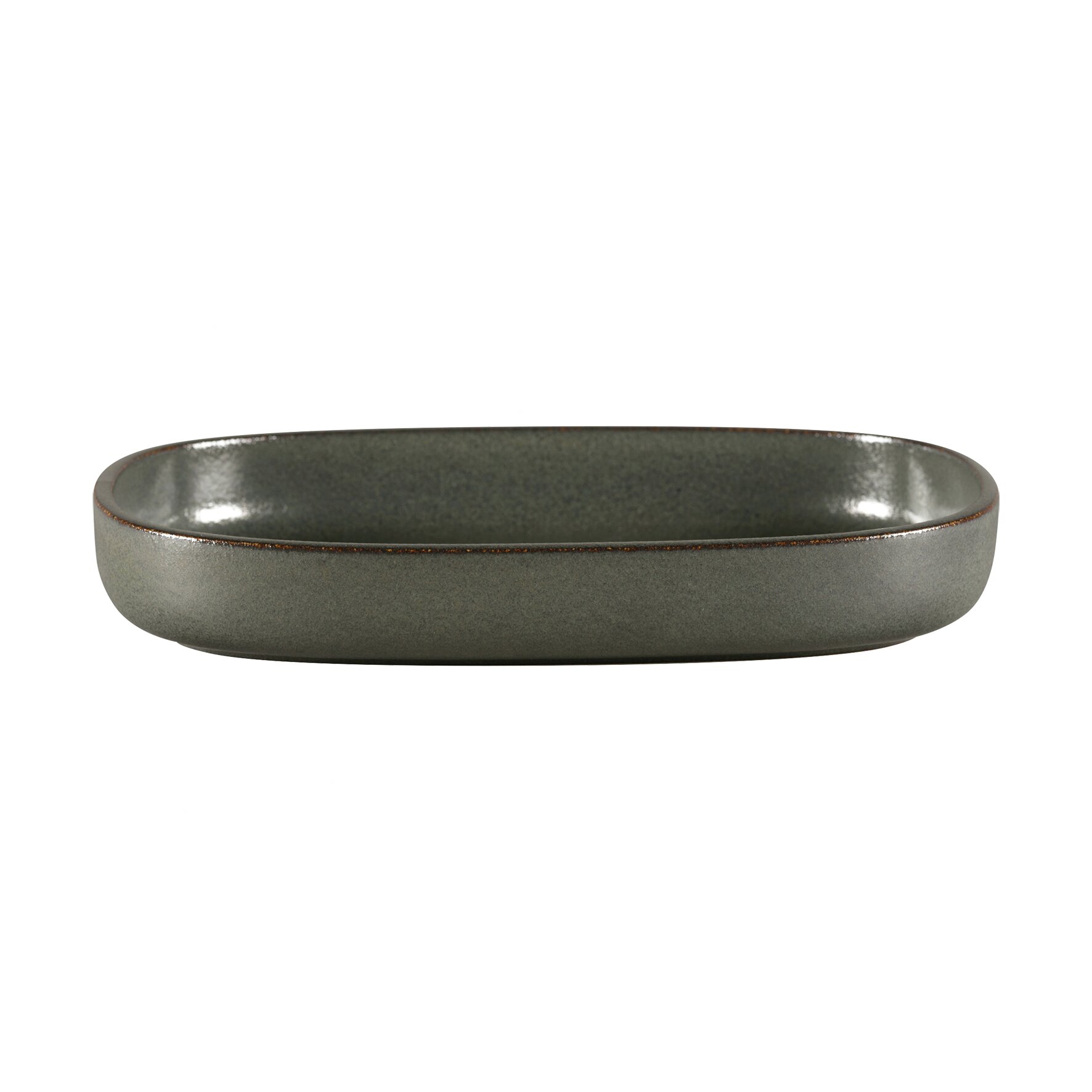 Platte oval tief 300 x 204 mm / 1,50 l caldera green Ease Caldera Green