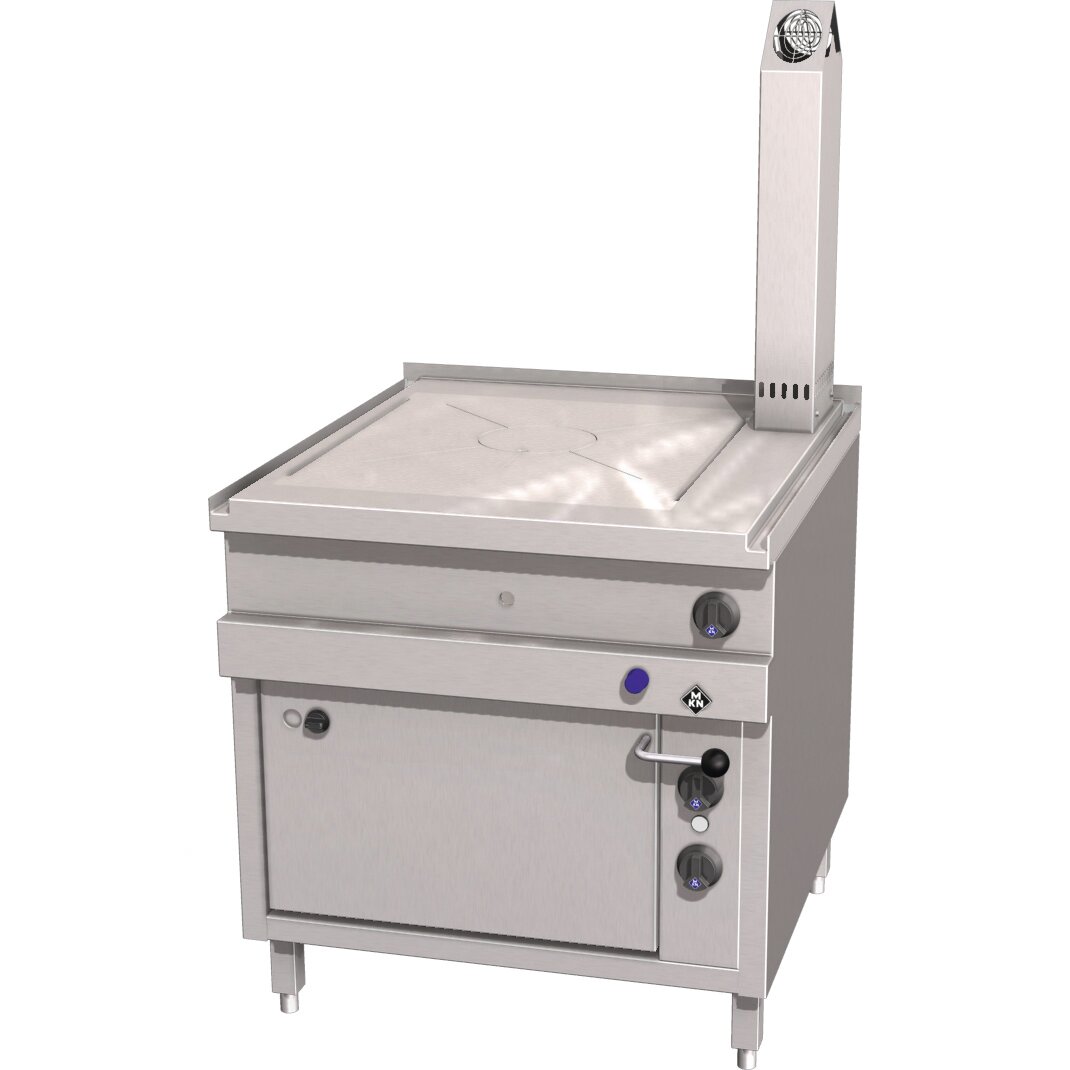 Gas-Glühplattenherd mit Elektrobackofen GN 2/1 / Optima 850