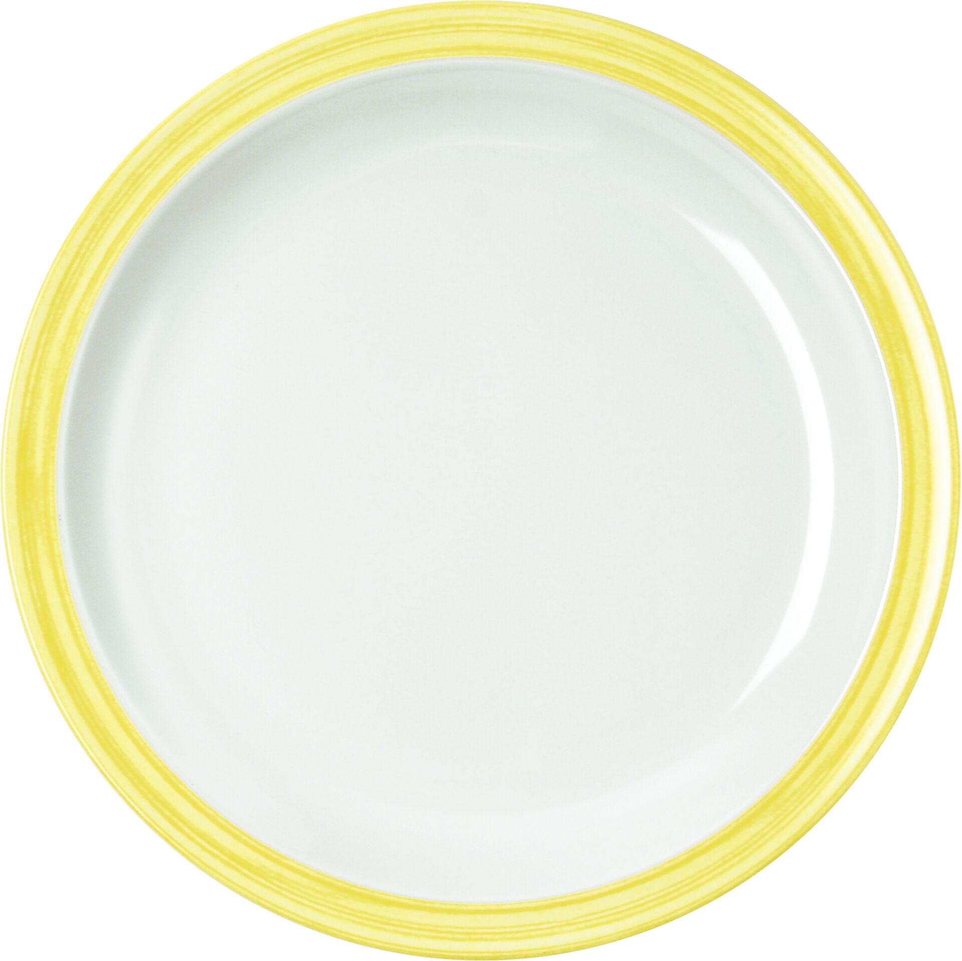 Teller flach "Colour" 23,5 cm gelb
