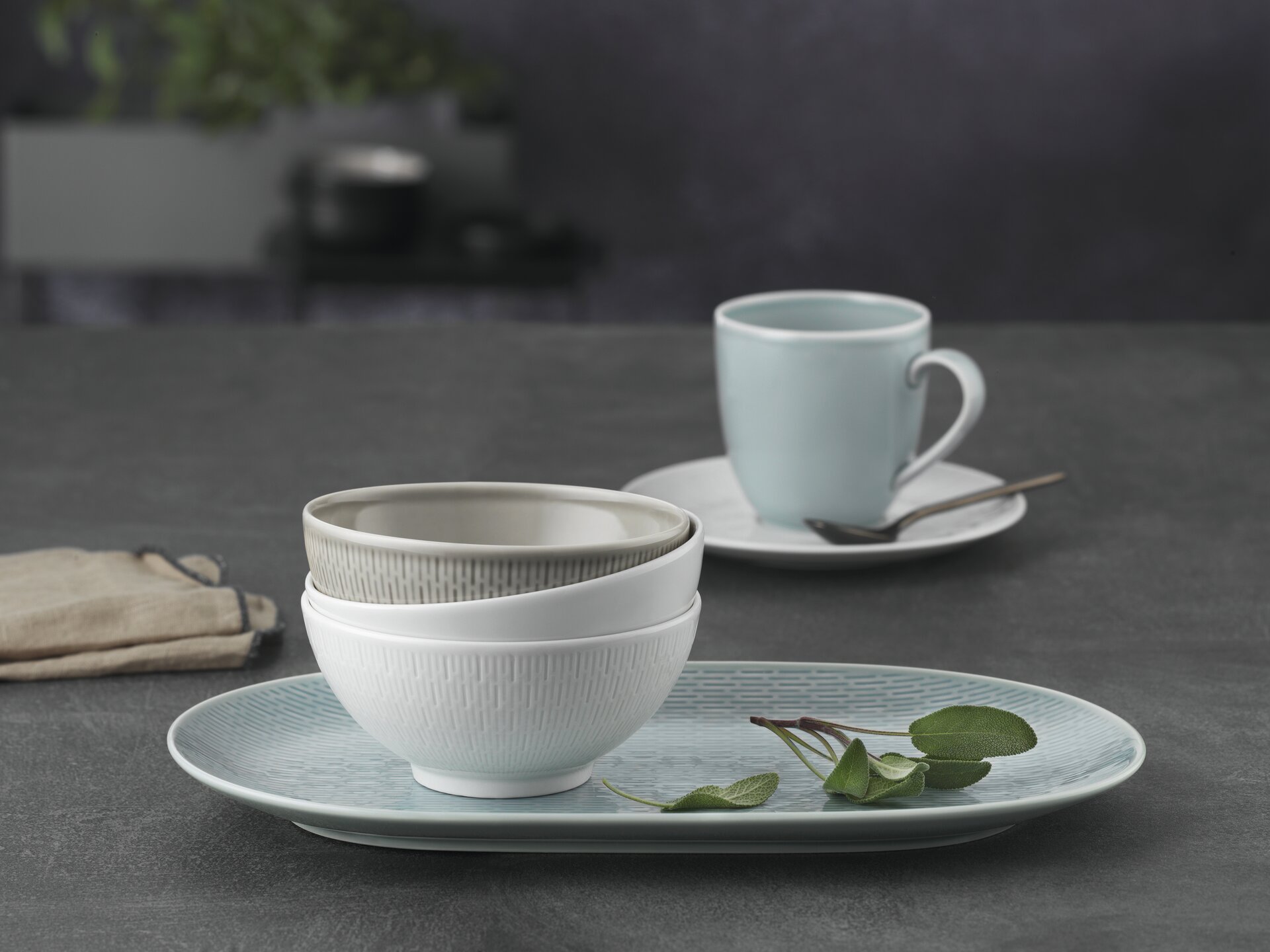 Coupplatte oval 230 x 151 mm / Relief