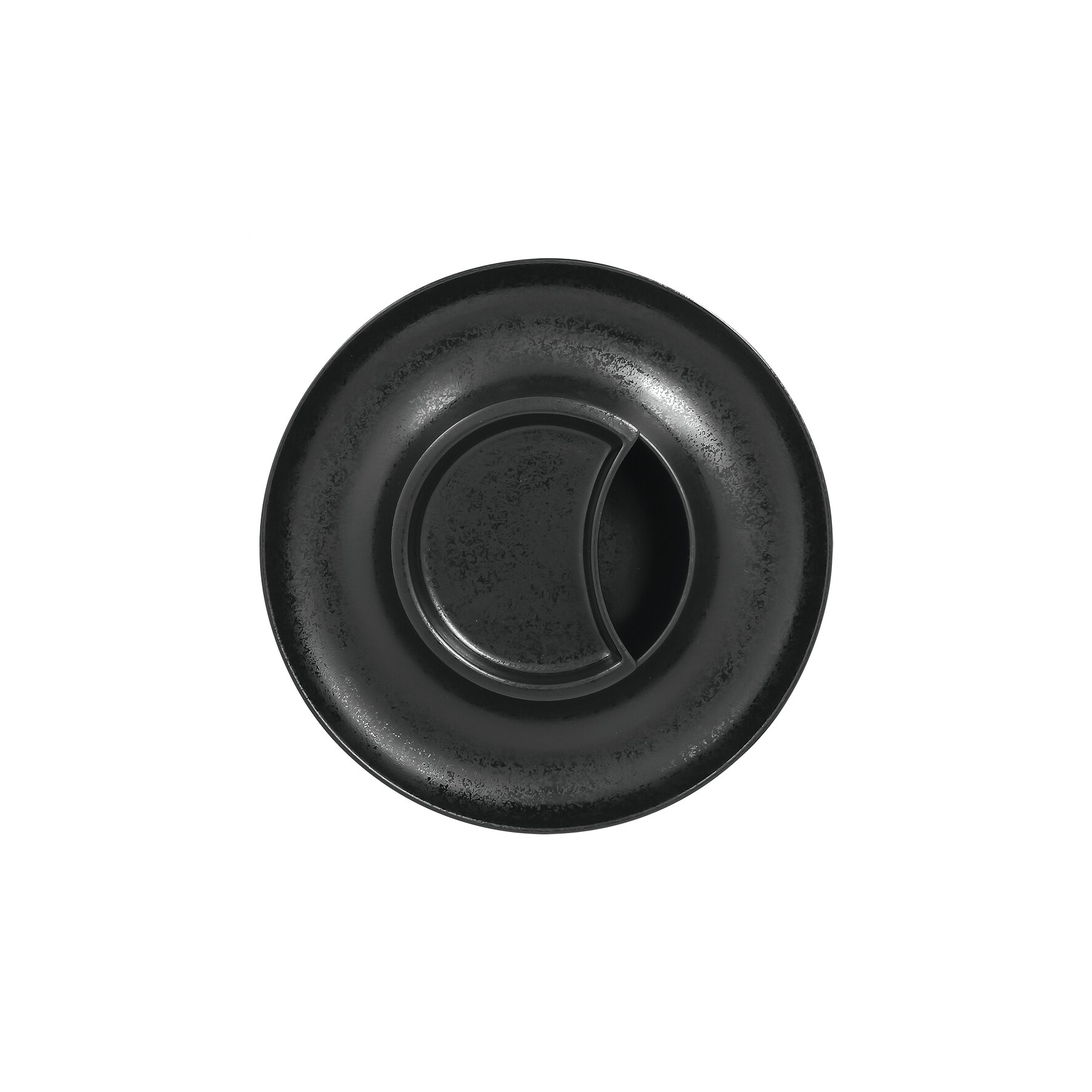 Deckel flach ashore 125 x 105 mm schwarz
