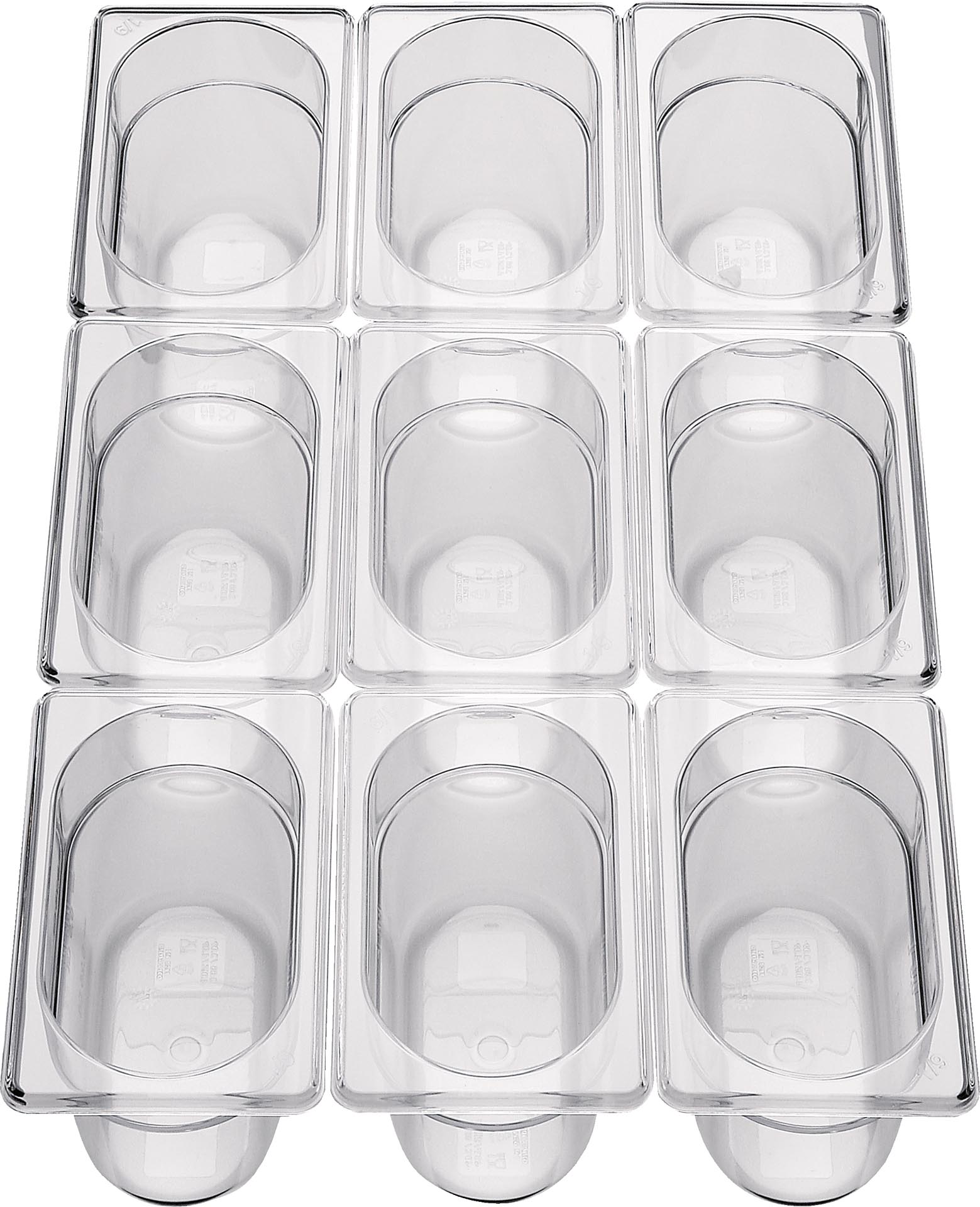 GN-Behälter 1/9 Polycarbonat 65 mm tief