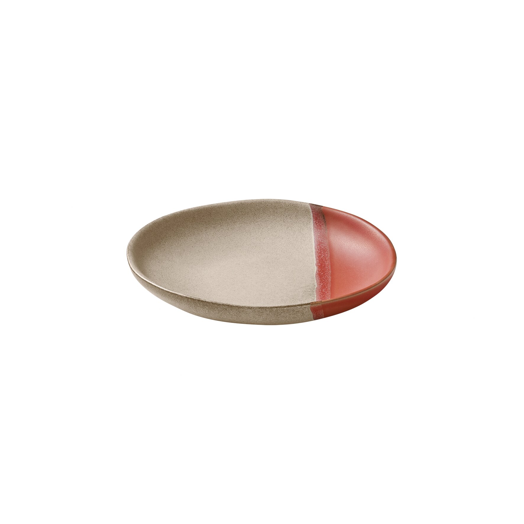 Coupteller flach rund 150 mm koralle Spot On