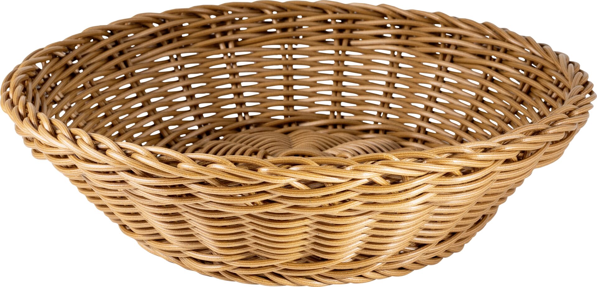 Korb rund 25x7cm braun