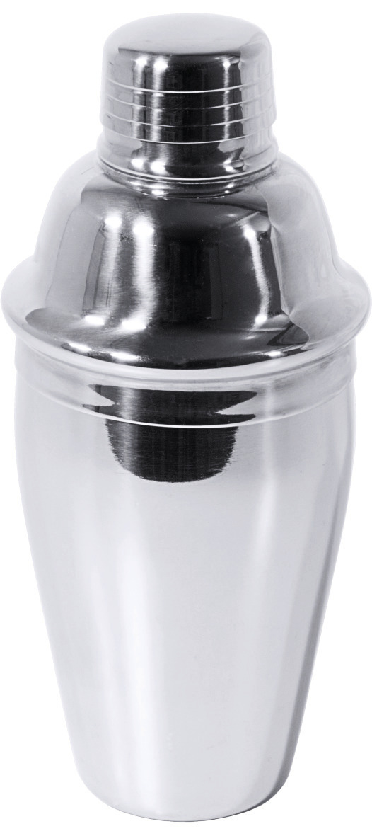 Cocktailshaker Cobbler 3-tlg. 0,35 l / 180 mm hoch hochglänzend dichtschließend
