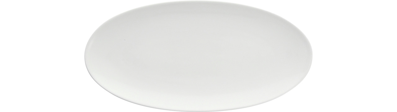 Coupeplatte oval schmal 230 x 110 mm weiß Specials